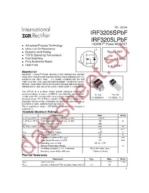 IRF3205SPBF datasheet  